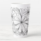 Playful Petals Latte Tasse (Vorderseite)