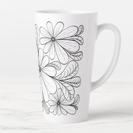 Playful Petals Latte Tasse (Rechts)