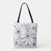 Playful Petals Tote Bag Tasche (Rückseite)