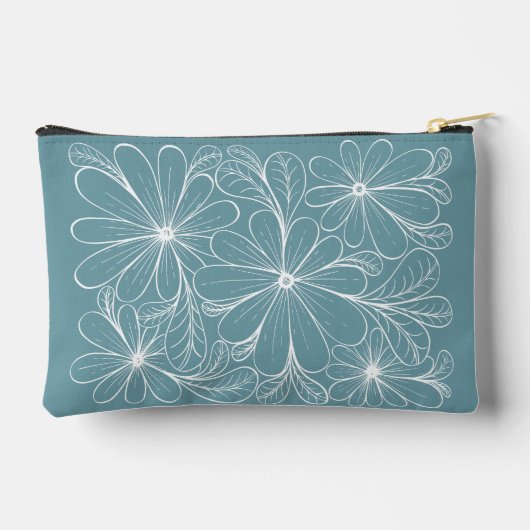 Playful Petals Zipper Pouch Zubehörtasche (Rückseite)