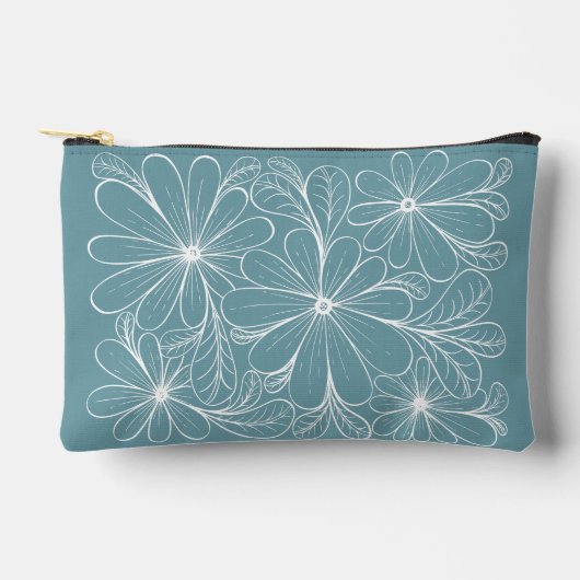 Playful Petals Zipper Pouch Zubehörtasche (Vorderseite)