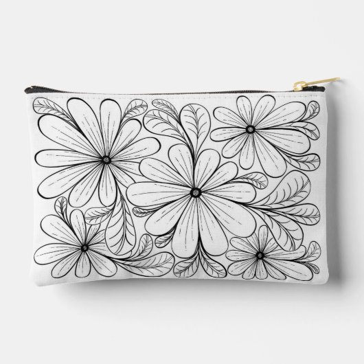 Playful Petals Zipper Pouch Zubehörtasche (Rückseite)