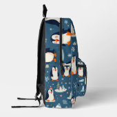 Playful Pinguin Pattern Bedruckter Rucksack (Links)