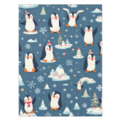 Playful Pinguin Pattern Tischdecke (Vorderseite)