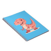 Playful Pink T-Rex Dino Notizblock (Rechte Seite)