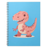 Playful Pink T-Rex Dino Notizblock (Vorderseite)