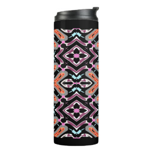 Playful Pink Tribal Thermal Tumbler Thermosbecher