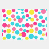 Playful Pink und Blue Polka Dot Weihnachten Geschenkpapier Set (Vorderseite 2)