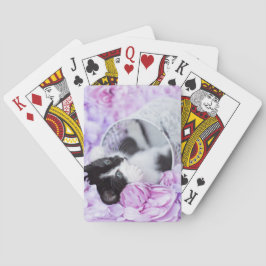 Playful "Pippa" lila Blumen Spielkarten