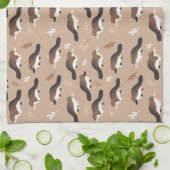 Playful Platypus Pattern Geschirrtuch (Gefaltet)