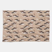 Playful Platypus Pattern Geschirrtuch (Horizontal)