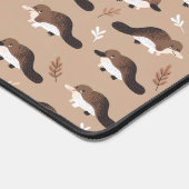 Playful Platypus Pattern Schreibtischunterlage (Ecke)