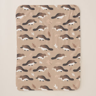 Playful Platypus Pattern Sherpadecke