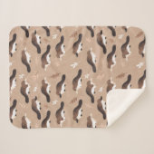 Playful Platypus Pattern Sherpadecke (Vorderseite (Horizontal))