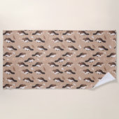 Playful Platypus Pattern Strandtuch (Vorderseite)