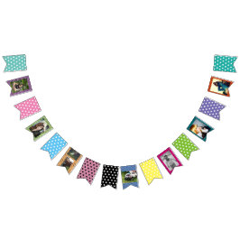 Playful Polka-Punkt-kundenspezifischer Wimpelkette