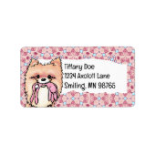 Playful Pom Adressaufkleber (Vorne)