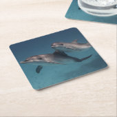 Playful Pose Rechteckiger Pappuntersetzer (angewinkelt)