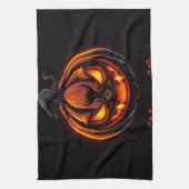 Playful Pumpkin Monster Halloween Kitchen Towel Geschirrtuch (Vertikal)