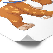 Playful Puppy Illustration|Printableposter&Sticker Poster (Ecke)