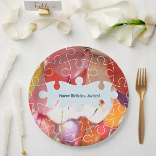 Playful Puzzle Ballon Geburtstagsparty Paper Telle Pappteller