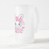 "Playful Rabbit Joy Tasse" Mattglas Bierglas (VorderseiteRechts)