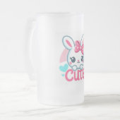 "Playful Rabbit Joy Tasse" Mattglas Bierglas (Vorderseite Links)