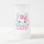 "Playful Rabbit Joy Tasse" Mattglas Bierglas (Mittel)