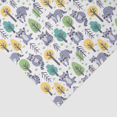 Playful Raccoon Seidenpapier (Ausschnitt)