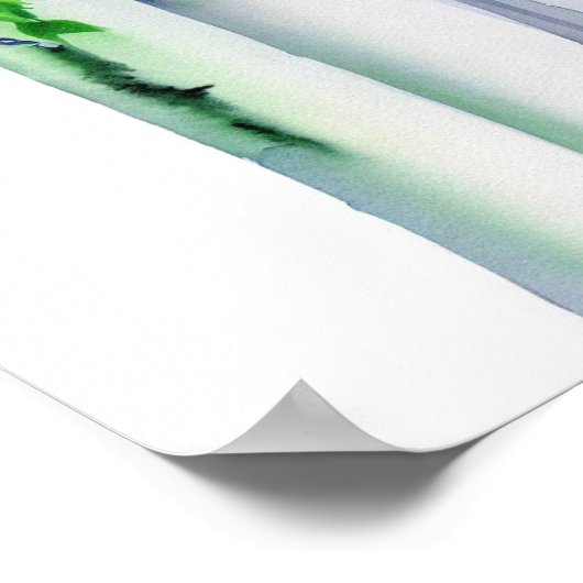 Playful Rainbow, Bridal Cascading Bouquet 2, Poster (Ecke)