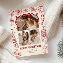 Playful Red Doodle 3 Foto Weihnachten