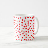 Playful Red Hearts Kaffeetasse (VorderseiteRechts)