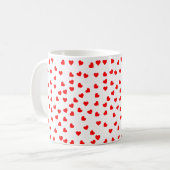 Playful Red Hearts Kaffeetasse (Vorderseite Links)