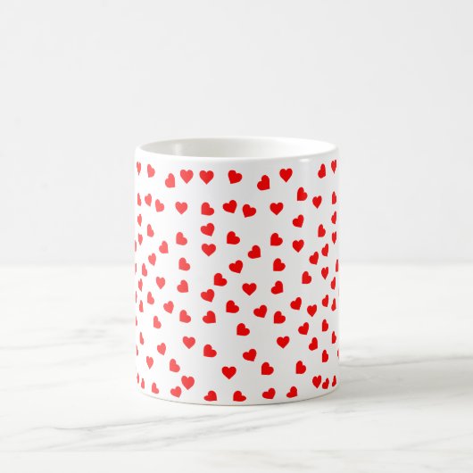 Playful Red Hearts Kaffeetasse (Mittel)