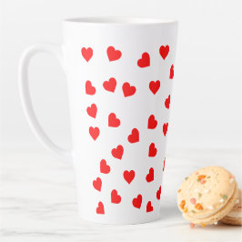 Playful Red Hearts Milchtasse