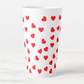 Playful Red Hearts Milchtasse (Vorderseite)