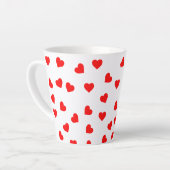 Playful Red Hearts Milchtasse (Linke Ecke)