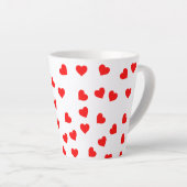 Playful Red Hearts Milchtasse (Rechte Ecke)