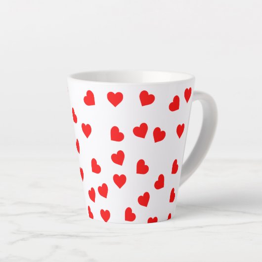 Playful Red Hearts Milchtasse (Rechte Ecke)