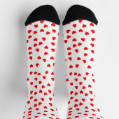 Playful Red Hearts Socken (Oben)