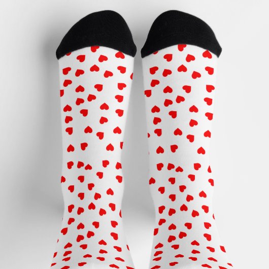 Playful Red Hearts Socken (Oben)