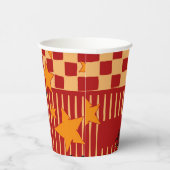 Playful Red Retro Witch Hat Halloween Starry Party Pappbecher (Rechts)