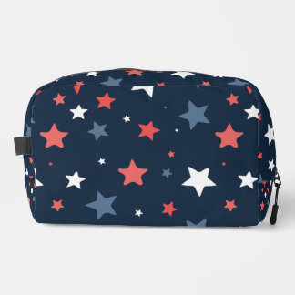 Playful Red White Blue Star trousse de toilette Waschbeutel