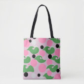 Playful Retro Swirl Pattern Tasche (Vorderseite)
