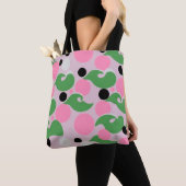 Playful Retro Swirl Pattern Tasche (Von Nahem)
