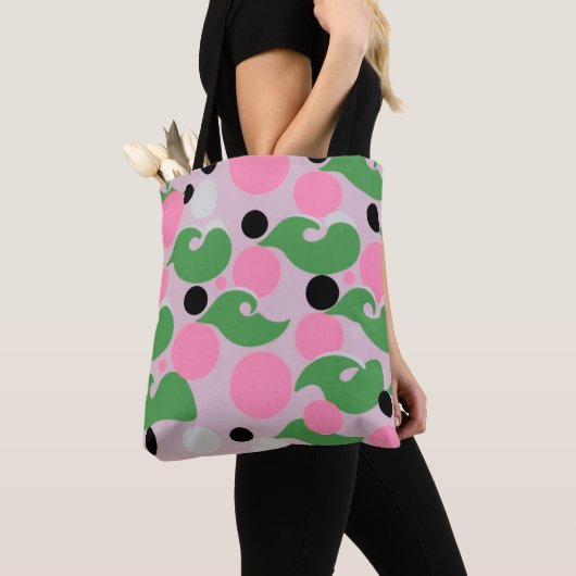 Playful Retro Swirl Pattern Tasche (Von Nahem)