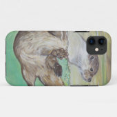 Playful River Otter Painting Case-Mate iPhone Hülle (Rückseite (Horizontal))