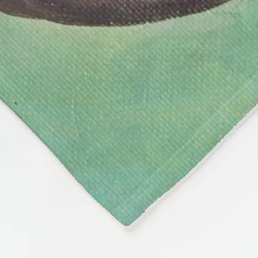 Playful River Otter Painting Fleecedecke (Ecke)