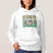 Playful River Otter Painting Hoodie (Vorderseite)