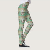 Playful River Otter Painting Leggings (Rechts)